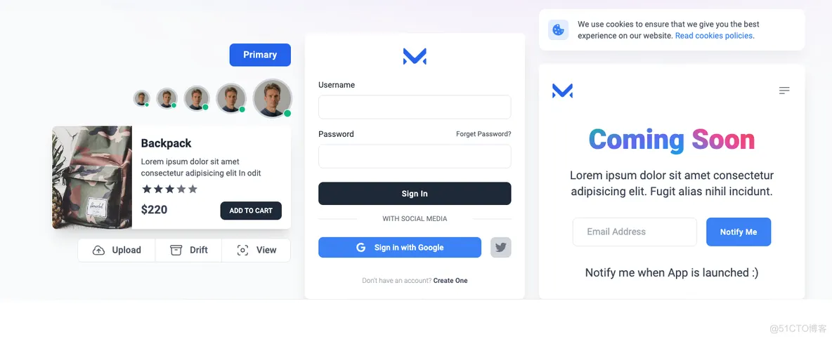 Meraki UI(基于Tailwind CSS构建的开源前端组件库)-云浩资源站