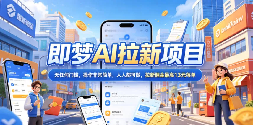 2026年即梦AI拉新项目最新玩法,无任何门槛,操作非常简单,人人都可做,拉新佣金最高13米每单(更新6月30日) 2026年即梦AI拉新项目最新玩法,无任何门槛,操作非常简单,人人都可做,拉新佣金最高13米每单(更新6月30日)