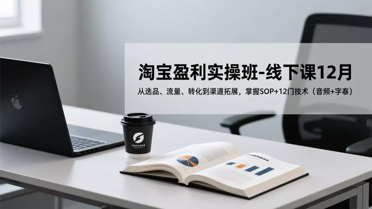 淘宝盈利实操班-线下课12月,从选品、流量、转化到渠道拓展,掌握SOP+12门技术(音频+字幕 淘宝盈利实操班-线下课12月,从选品、流量、转化到渠道拓展,掌握SOP+12门技术(音频+字幕