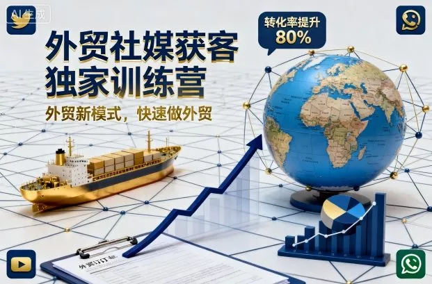 外贸社媒获客独家训练营，外贸新模式，快速做外贸(更新) - 项目资源网