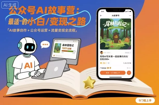 公众号ai故事营，最适合小白的自媒体变现之路 - 项目资源网