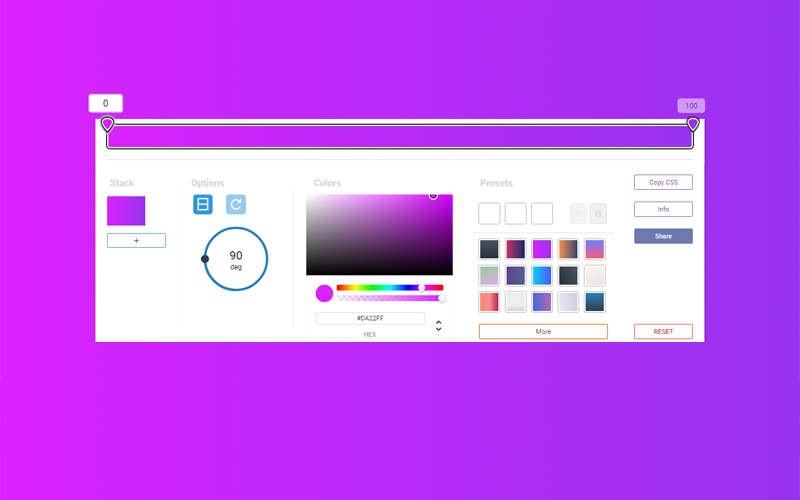 Vue开发的CSS渐变色生成器网站源码-云浩资源站