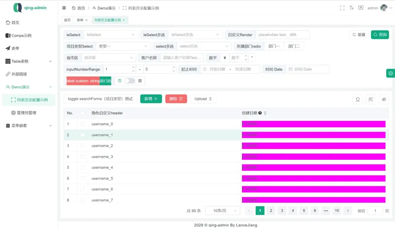 qing-admin(基于Vue3构建的企业级后台管理框架)-云浩资源站