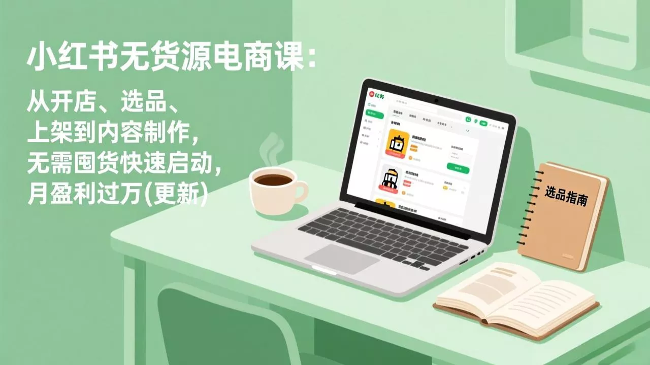 小红书无货源电商课(6月22更新 - 项目资源网