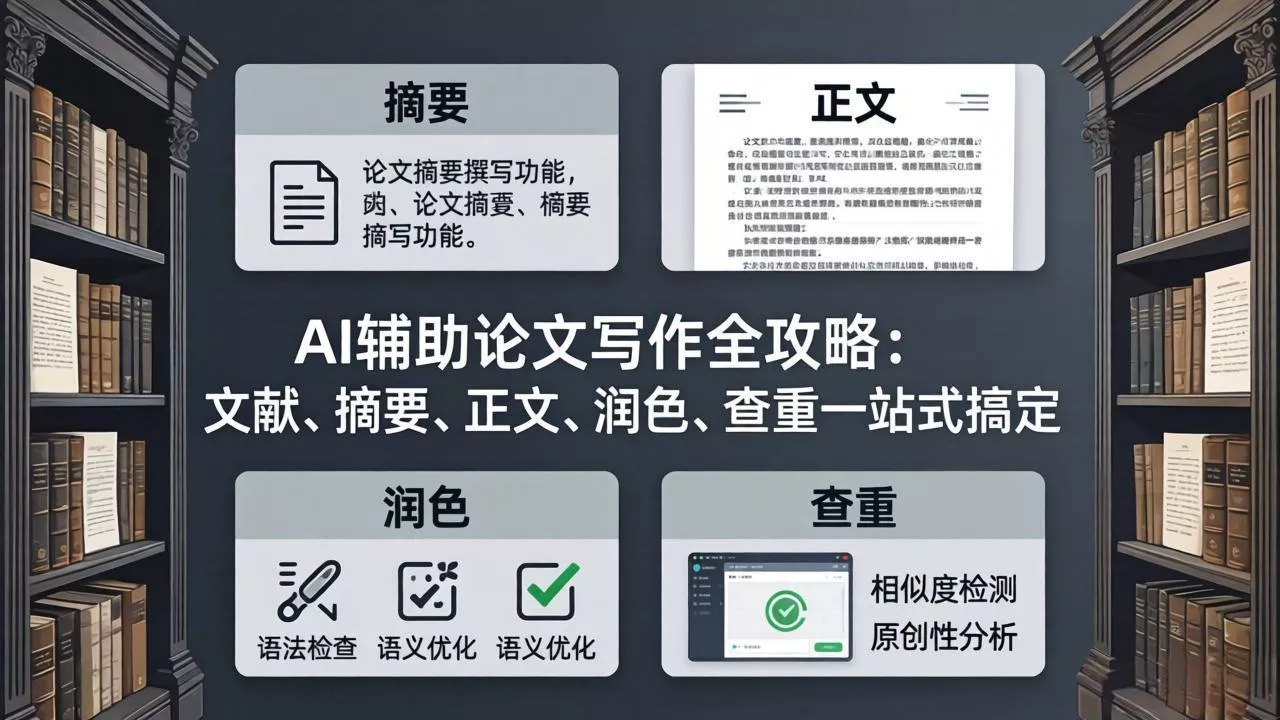 AI辅助论文写作全攻略：文献、摘要、正文、润色、查重一站式搞定 - 项目资源网