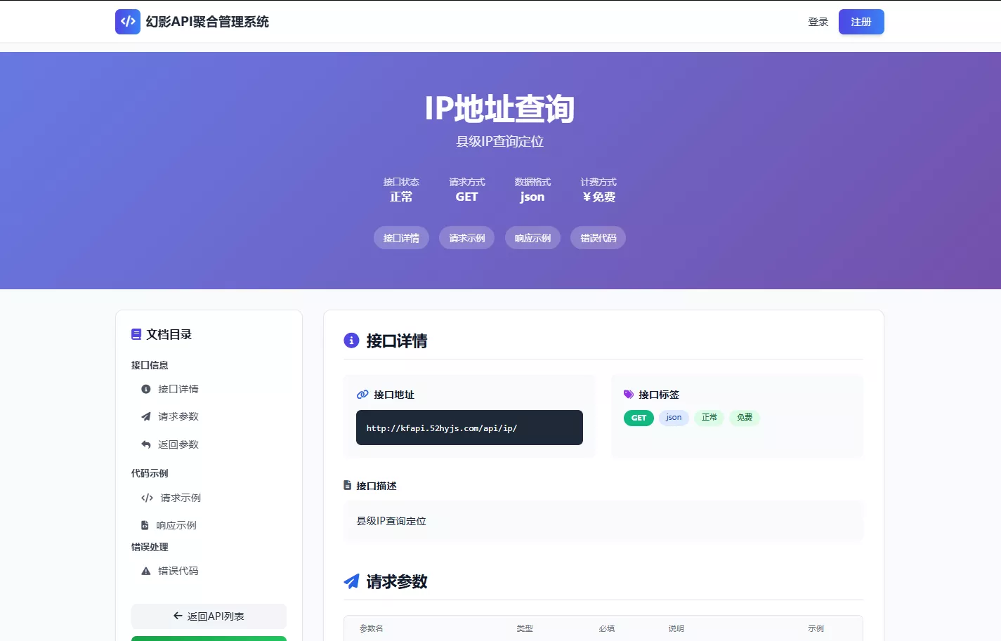 幻影API聚合管理系统源码