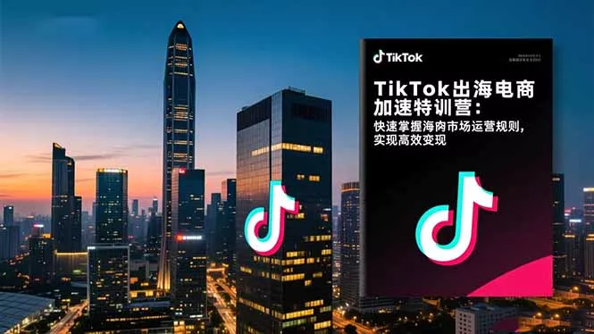 TikTok出海电商加速特训营-更新：快速掌握海外市场运营规则，实现高效变现 - 项目资源网