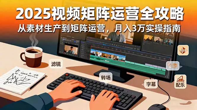 2025短视频矩阵运营全攻略：从素材生产到矩阵运营，月入3万实操指南 - 项目资源网