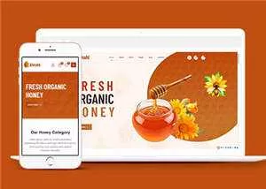 农家蜂蜜网上销售HTML5模板下载 - 项目资源网