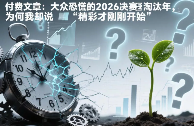 付费文章：大众恐慌的2026决赛淘汰年，为何我却说“精彩才刚刚开始”？ - 项目资源网