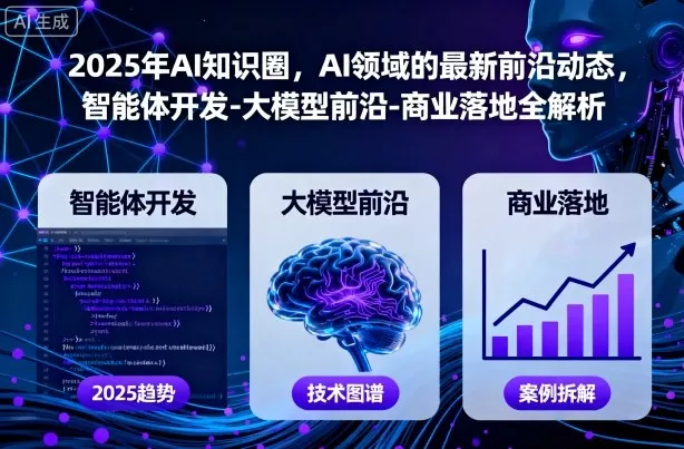2025年AI知识圈，AI领域的最新前沿动态，智能体开发-大模型前沿-商业落地全解析 - 项目资源网