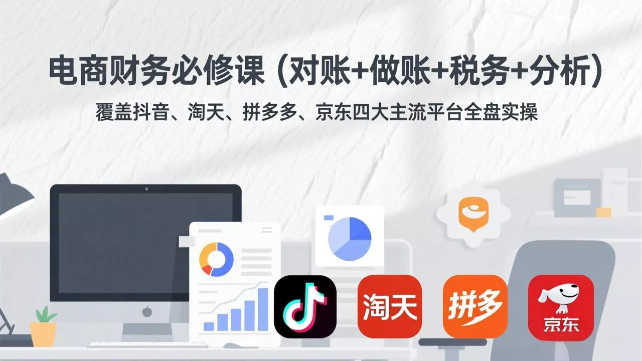电商财务必修课(对账+做账+税务+分析 - 项目资源网