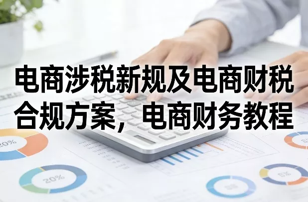 电商涉税新规及电商财税合规方案，电商财务教程 - 项目资源网