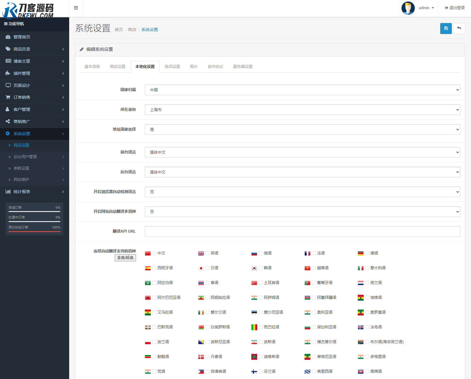 最新多语言跨境商城系统源码 跨境电商系统 全开源-云浩资源站