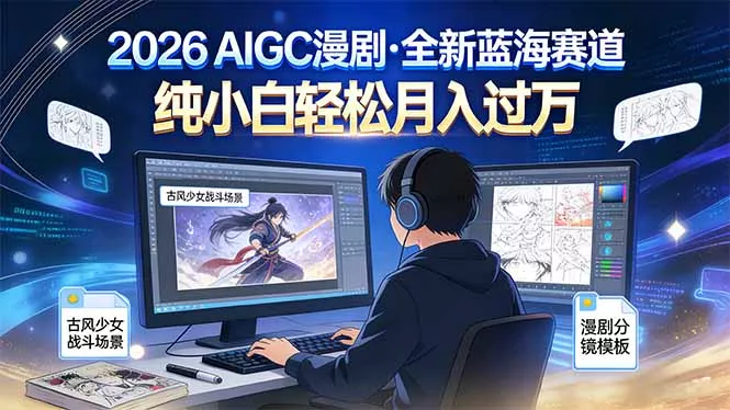 2026年全新蓝海赛道，纯小白轻松月入过万 - 项目资源网